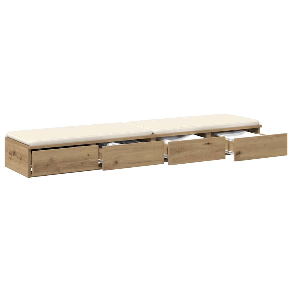 Bettschubladen Artisan-Eiche 160 x 36.5 x 16.5 cm Holzwerkstoff